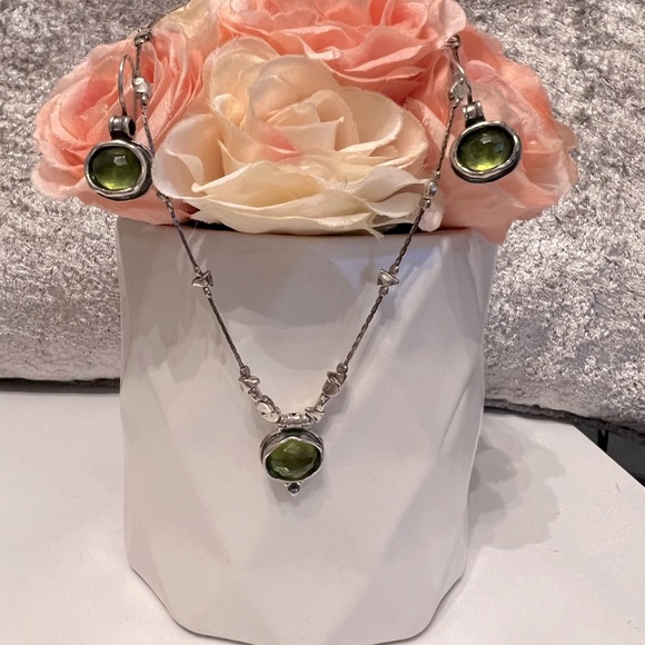 Silpada Jewelry Silpada Daintree Necklace Earrings Natural Green